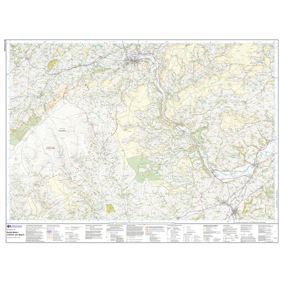 Explorer 188 Builth Wells, Paincastle & Talgarth Map With Digital Version