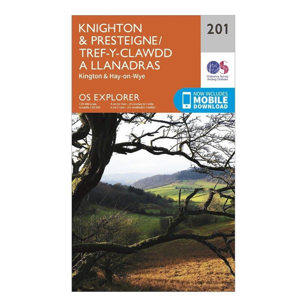 Explorer 201 Knighton & Presteigne Map With Digital Version