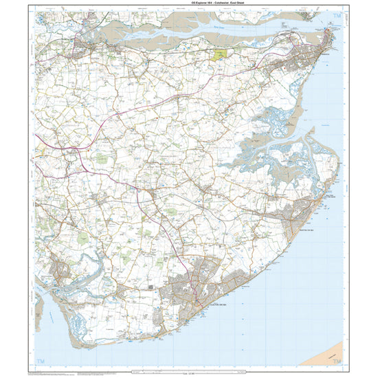 Explorer Active 184 Colchester, Harwick & Clacton-on-Sea Map With Digital Version