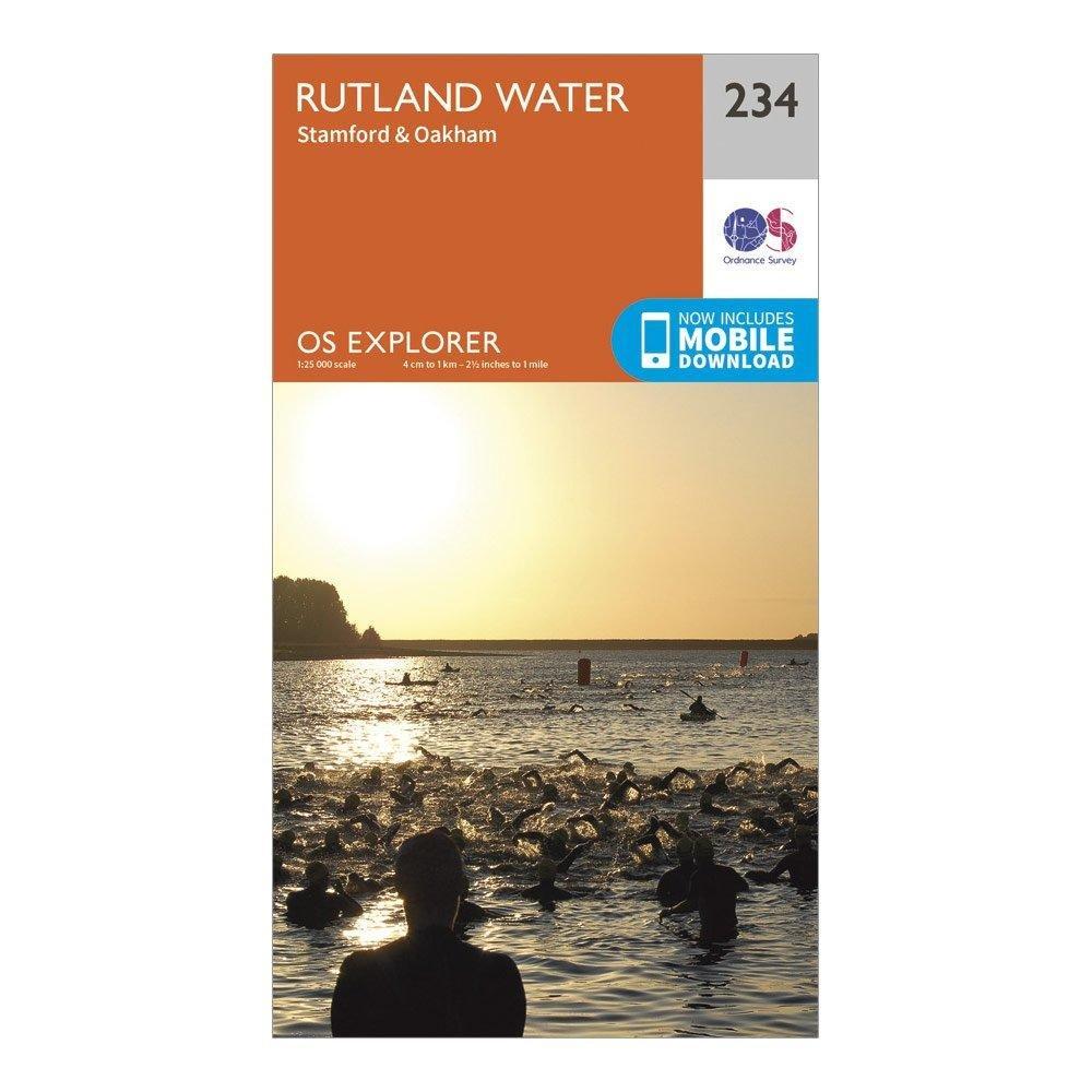 Explorer 234 Rutland Water Map With Digital Version