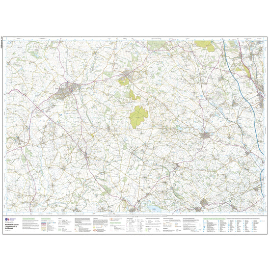 Explorer 243 Market Drayton, Loggerheads & Eccleshall Map With Digital Version