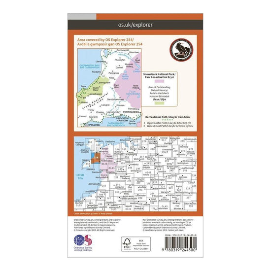 Explorer 254 Lleyn Peninsula East Map With Digital Version