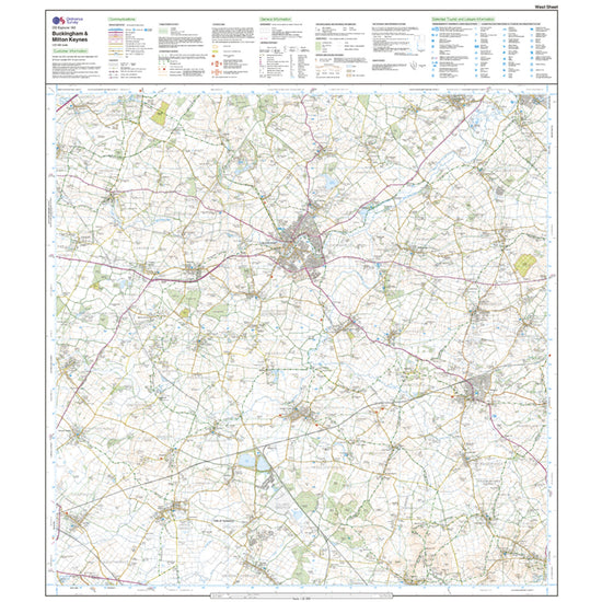 Explorer Active 192 Buckingham & Milton Keynes Map With Digital Version