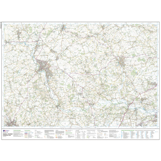 Explorer Active 196 Sudbury, Hadleigh & Dedham Vale Map With Digital Version