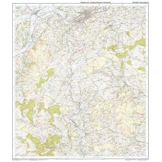 Explorer Active 214 Llanidloes & Newton Map With Digital Version