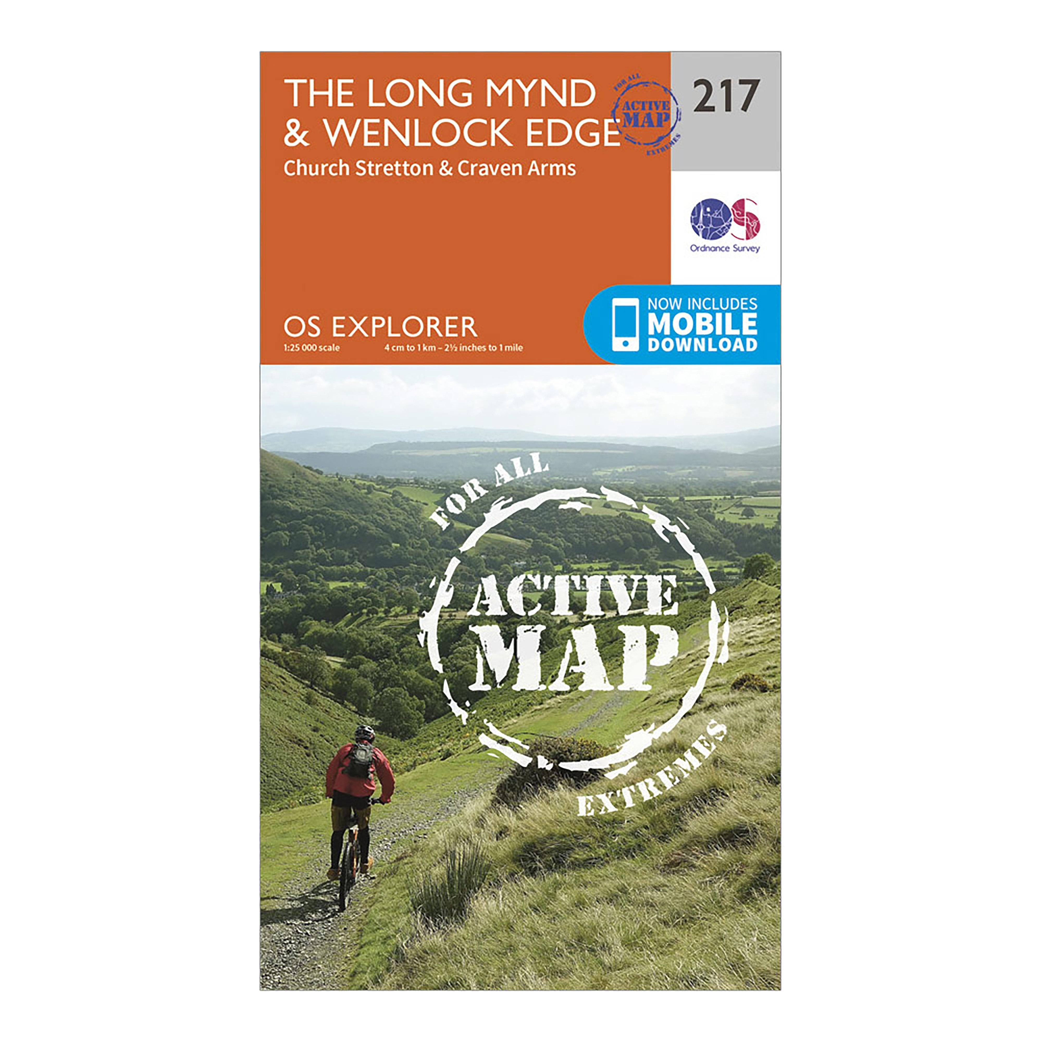 Explorer Active 217 The Long Mynd & Wenlock Edge Map With Digital Version