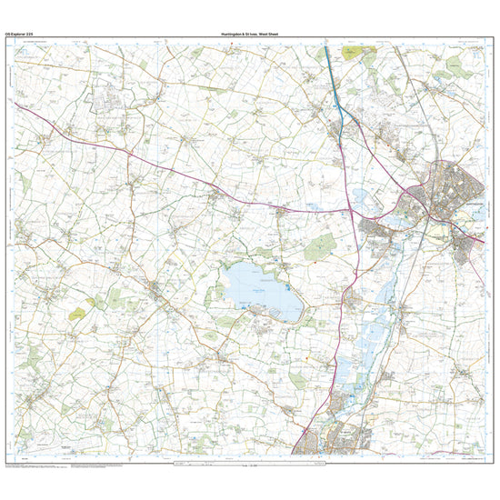 Explorer Active 225 Huntingdon & St Ives Map With Digital Version