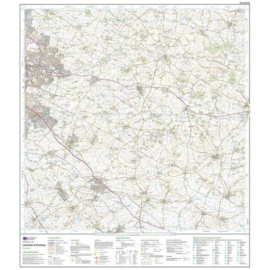 Explorer Active 233 Leicester & Hinckley Map With Digital Version