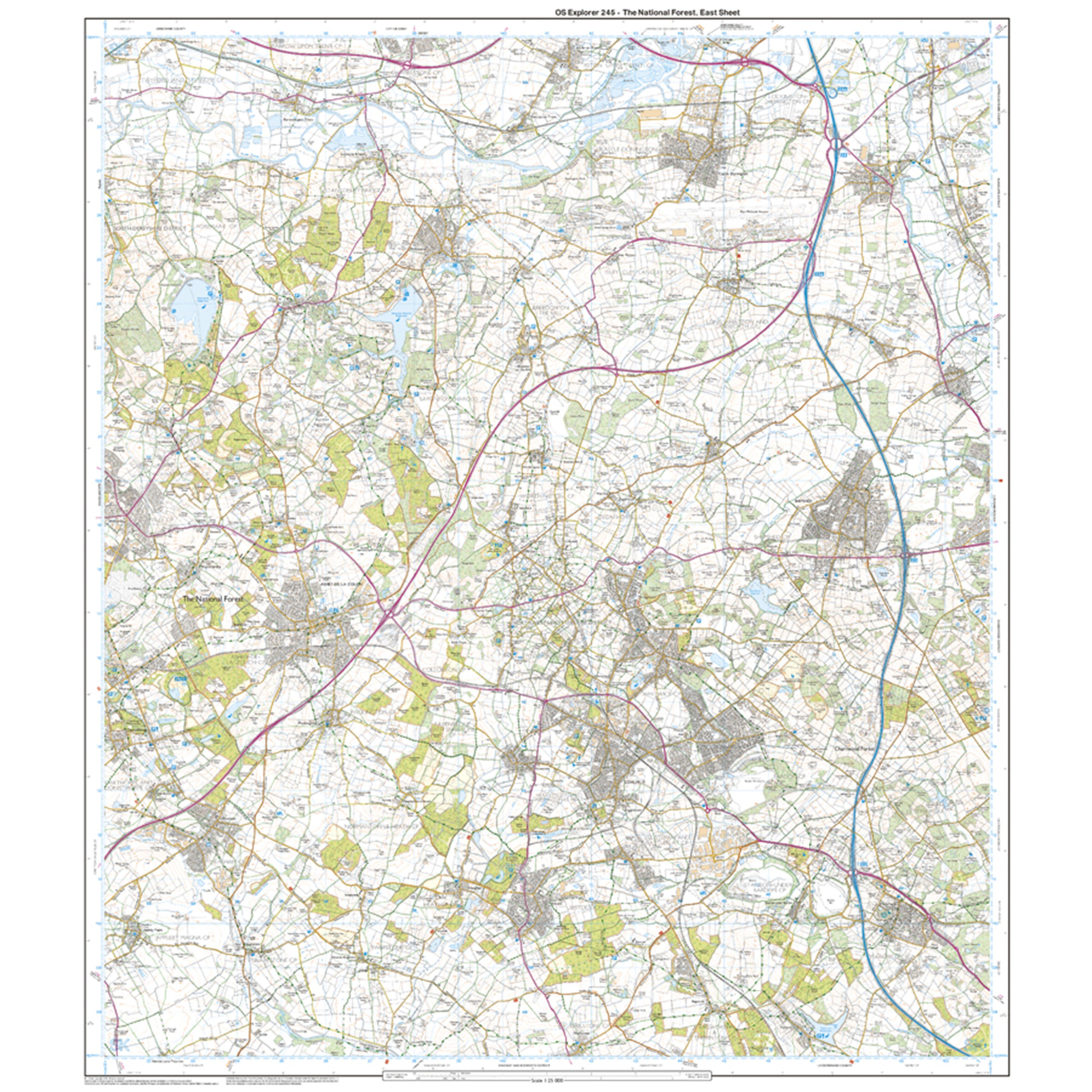 Explorer Active 245 The National Forest Map With Digital Version