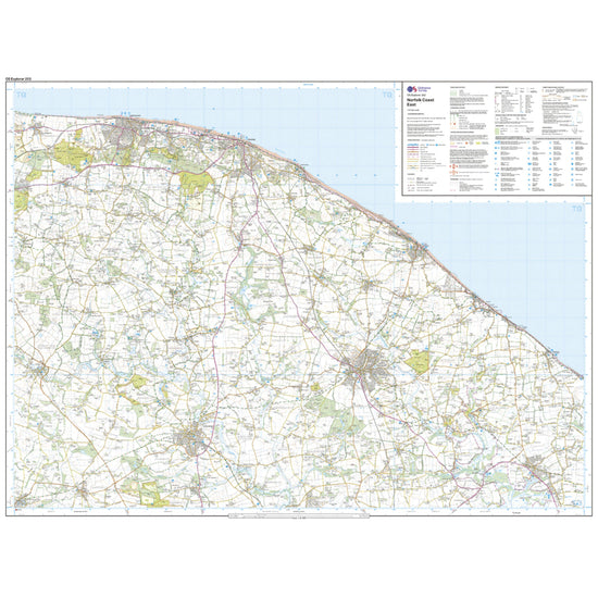 Explorer Active 252 Norfolk Coast East Map With Digital Version