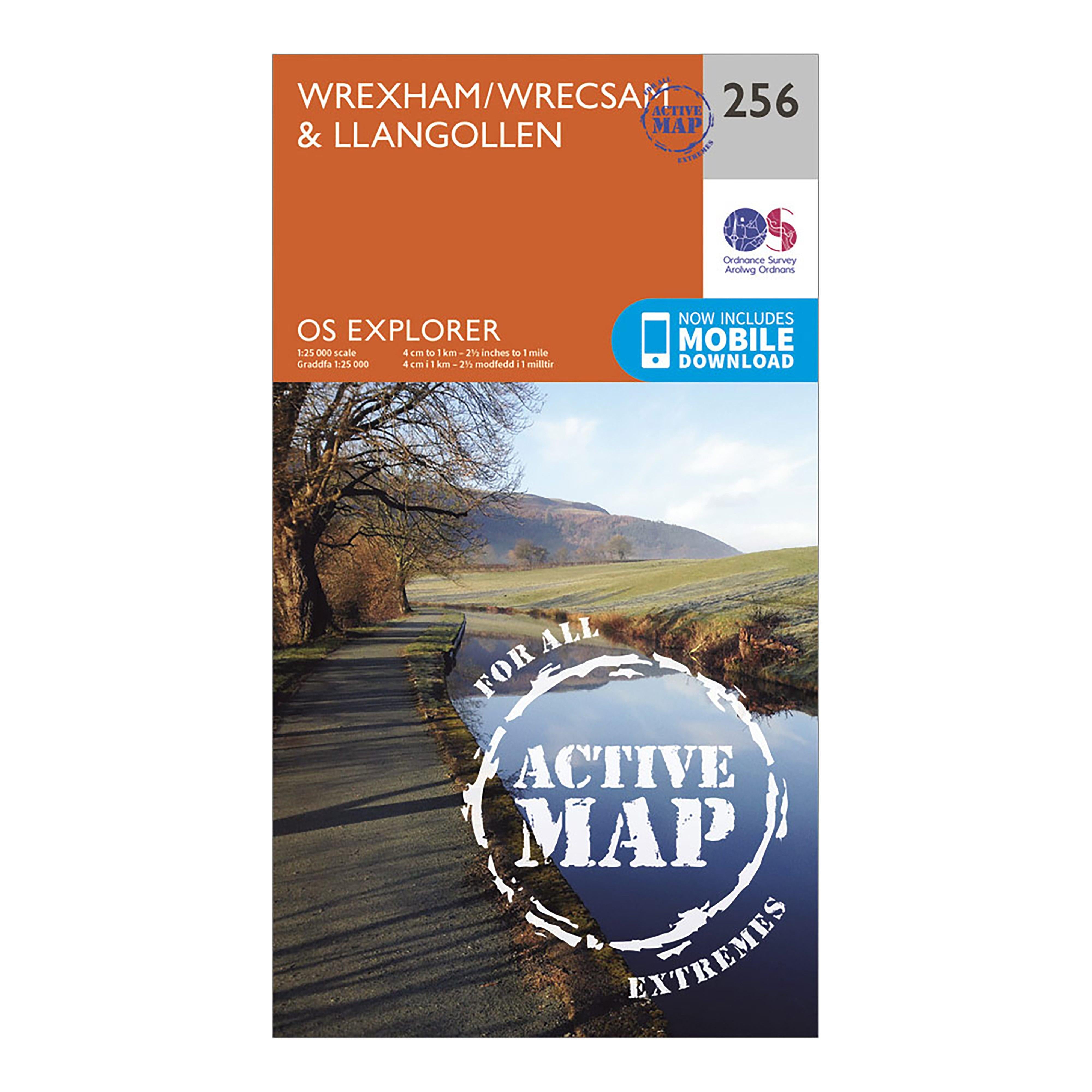 Explorer Active 256 Wrexham & Llangollen Map With Digital Version