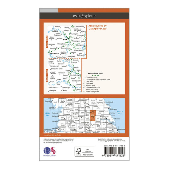 Explorer Active 290 York Map With Digital Version