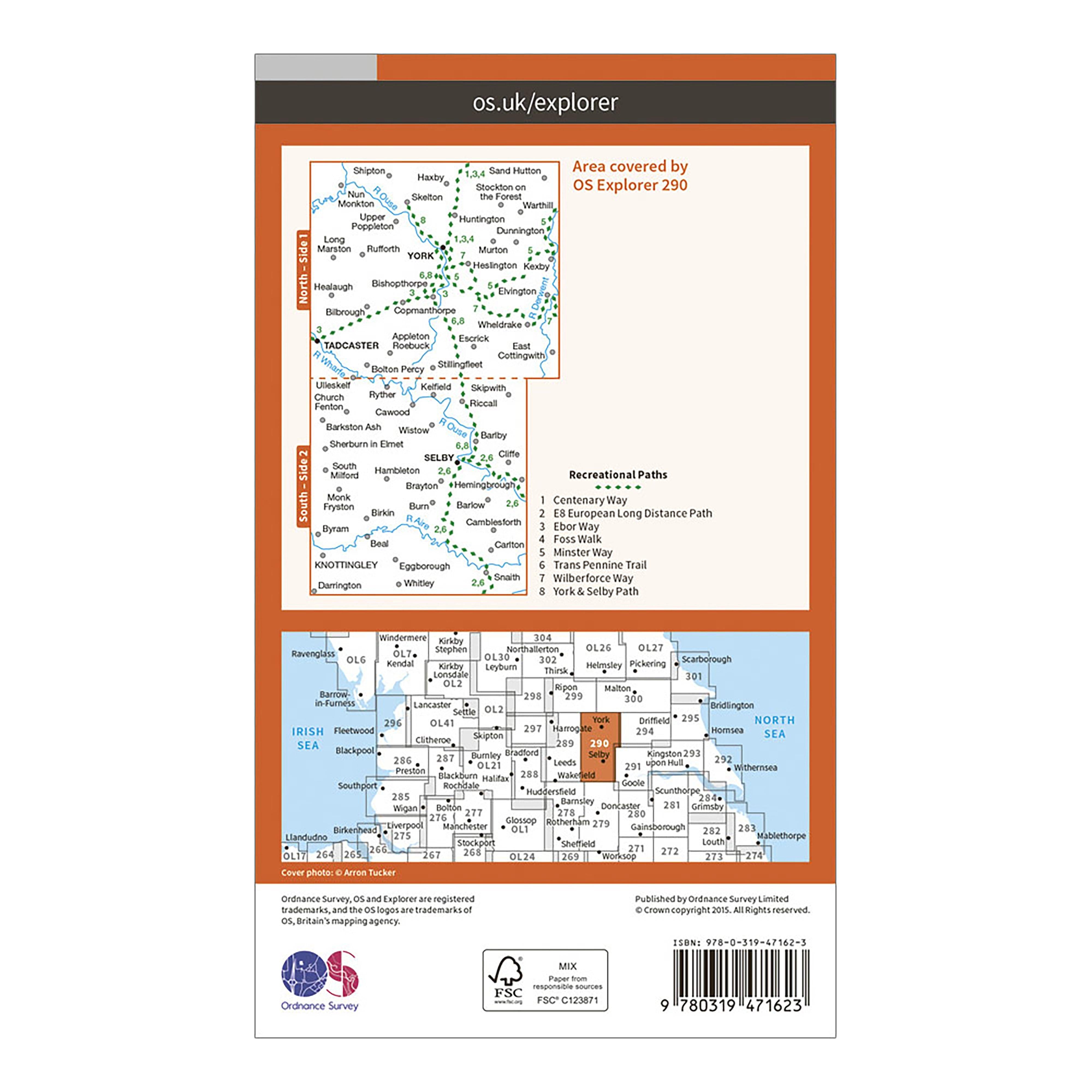 Explorer Active 290 York Map With Digital Version