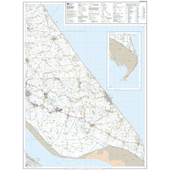 Explorer Active 292 Withernsea & Spurn Head Map With Digital Version