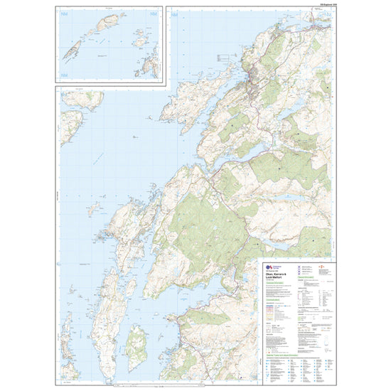 Explorer 359 Oban, Kerrera & Loch Melfort Map With Digital Version