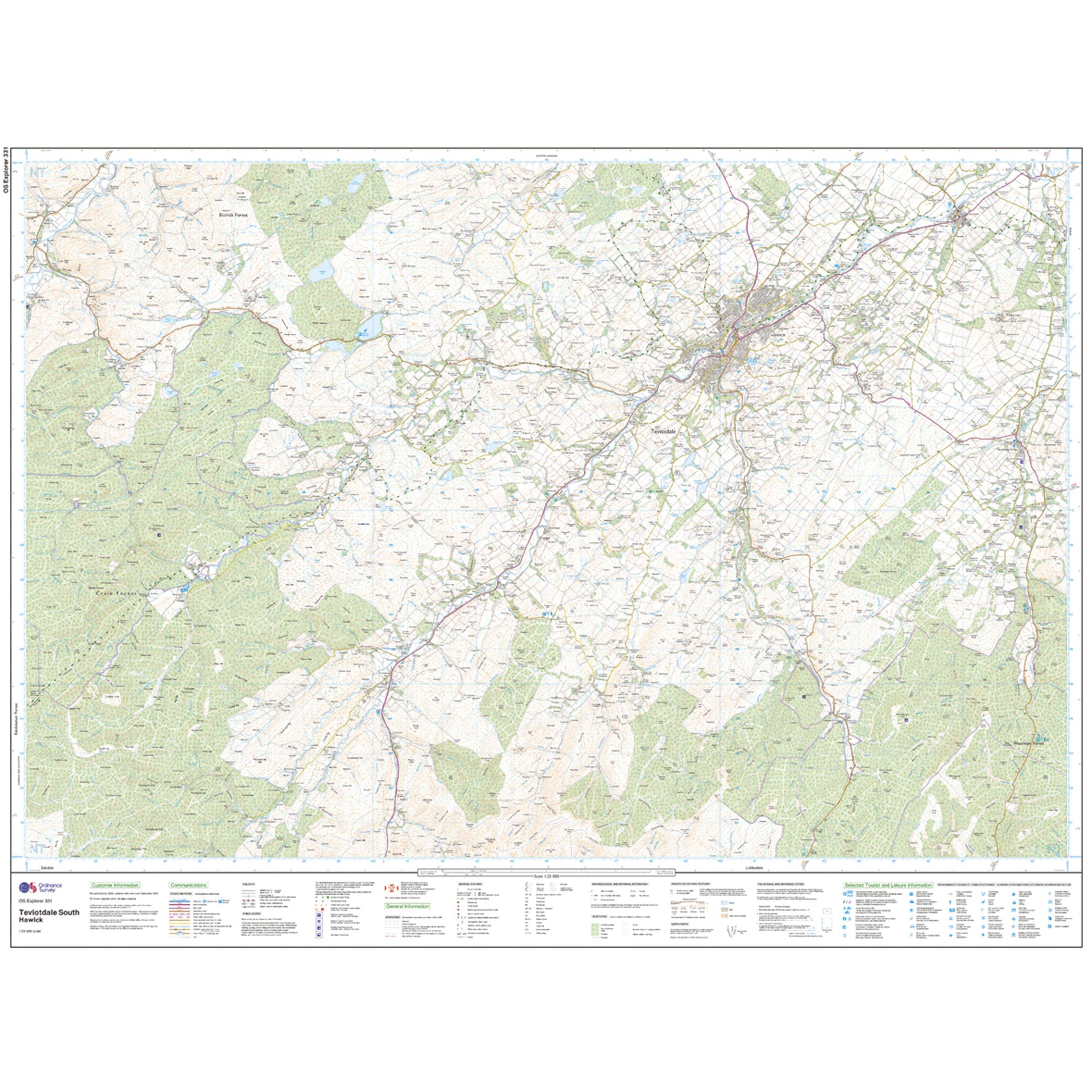Explorer Active 331 Teviotdale South Map With Digital Version