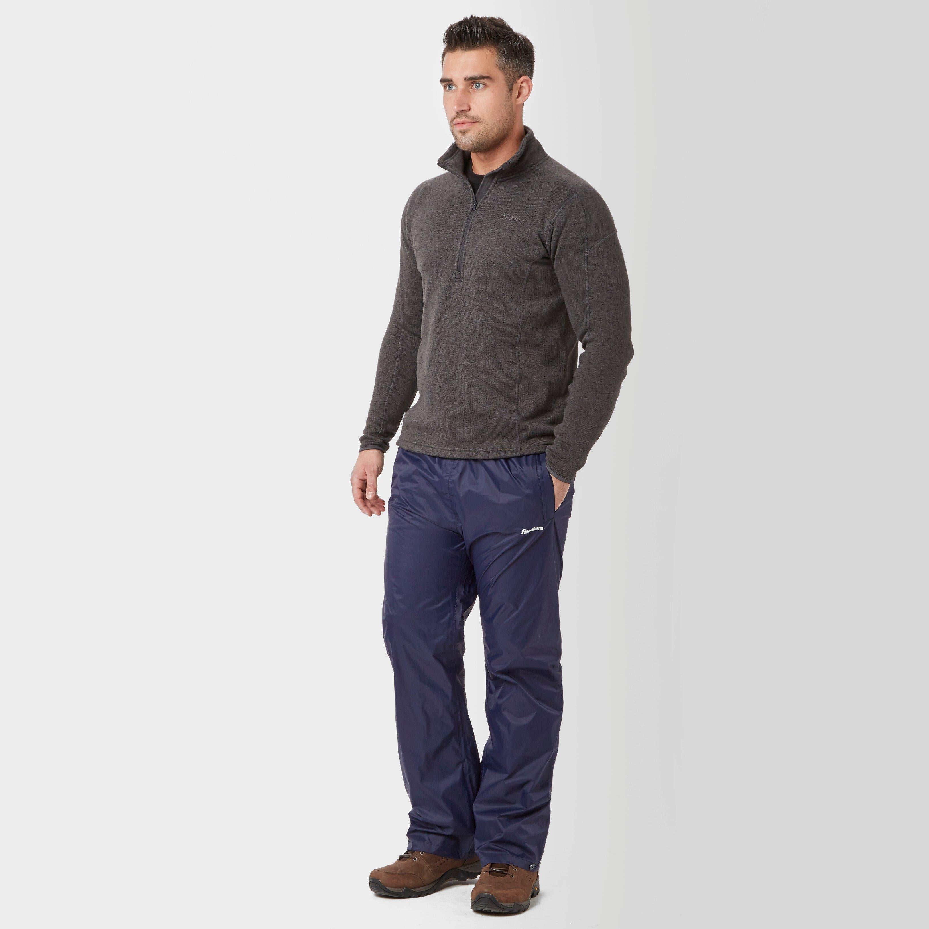 Mens Waterproof Packable Pants Navy