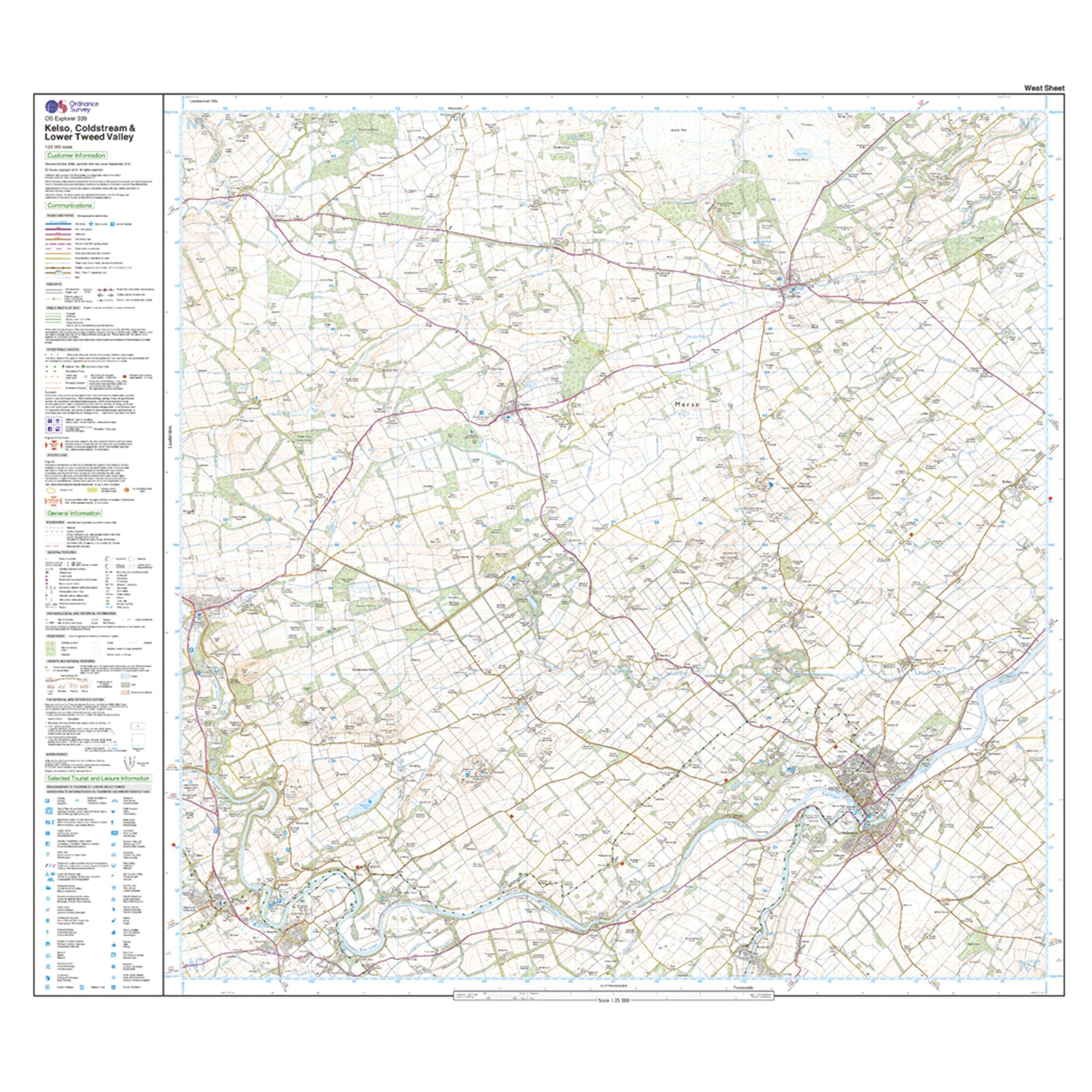Explorer Active 339 Kelso, Coldstream & Lower Tweed Valley Map With Digital Version