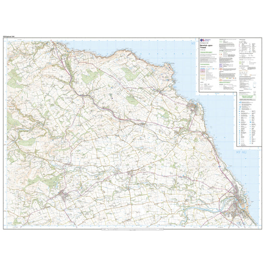 Explorer Active 346 Berwick-upon-Tweed Map With Digital Version