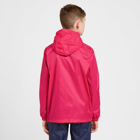 Kids Packable Waterproof Jacket Pink