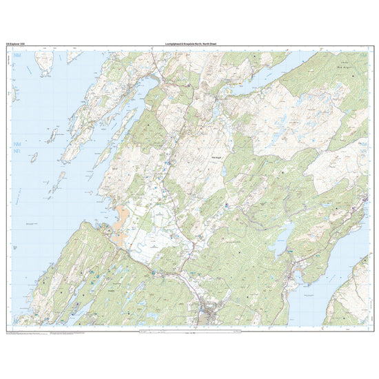 Explorer Active 358 Lochgilphead & Knapdale North Map With Digital Version