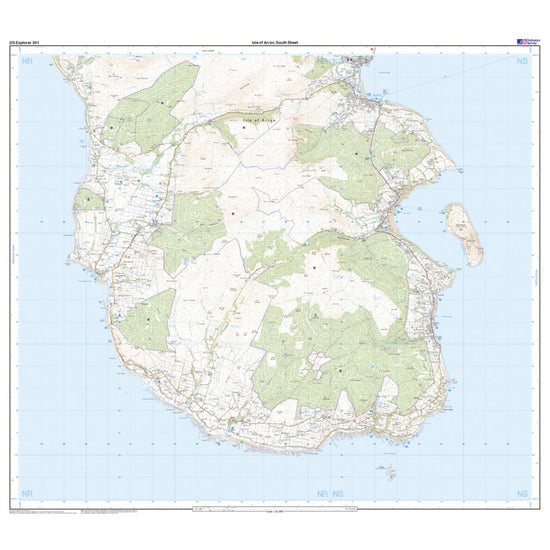 Explorer Active 361 Isle of Arran Map With Digital Version