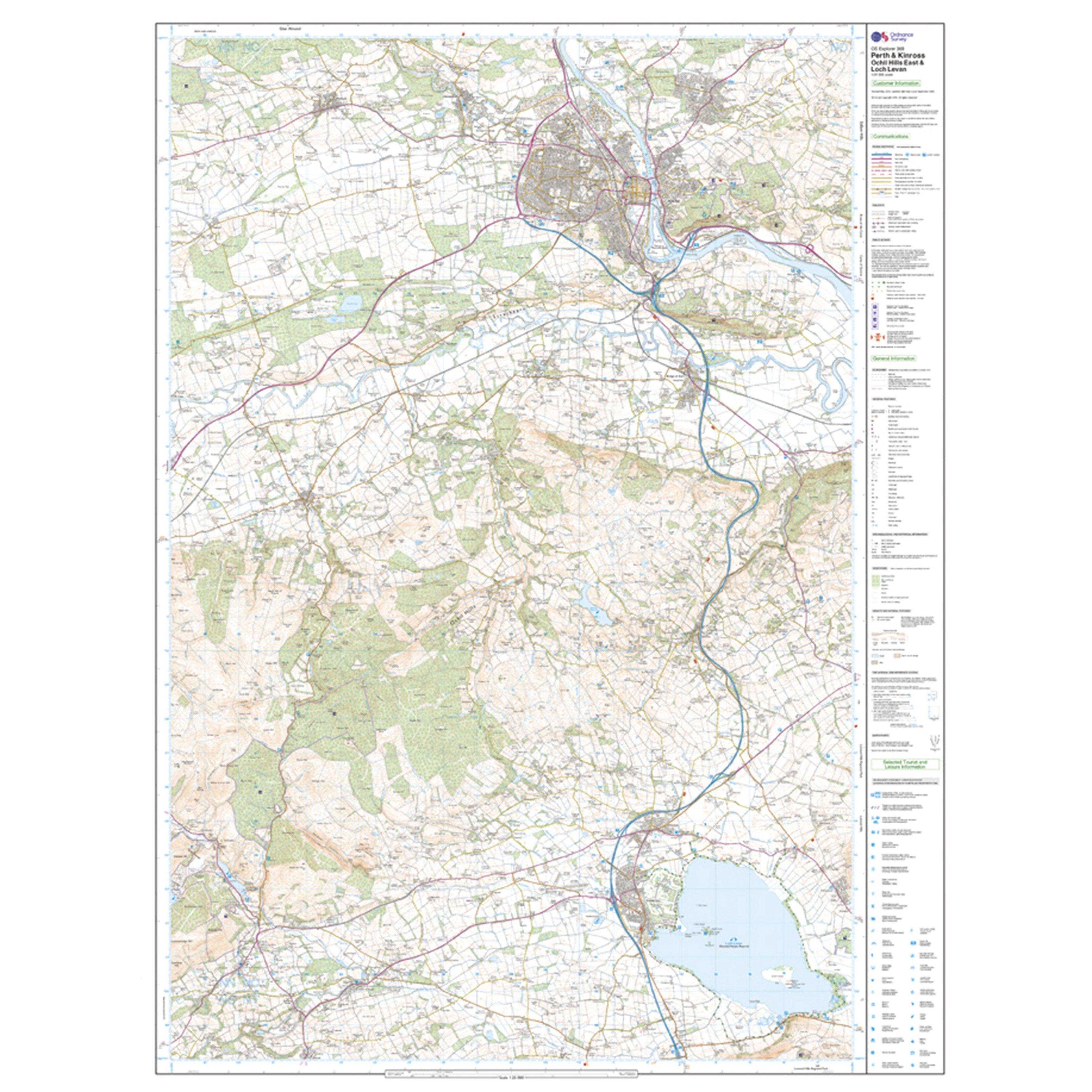 Explorer Active 369 Perth & Kinross Map With Digital Version