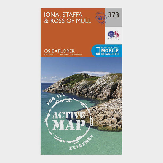 Explorer Active 373 Iona, Staffa & Ross of Mull Map With Digital Version