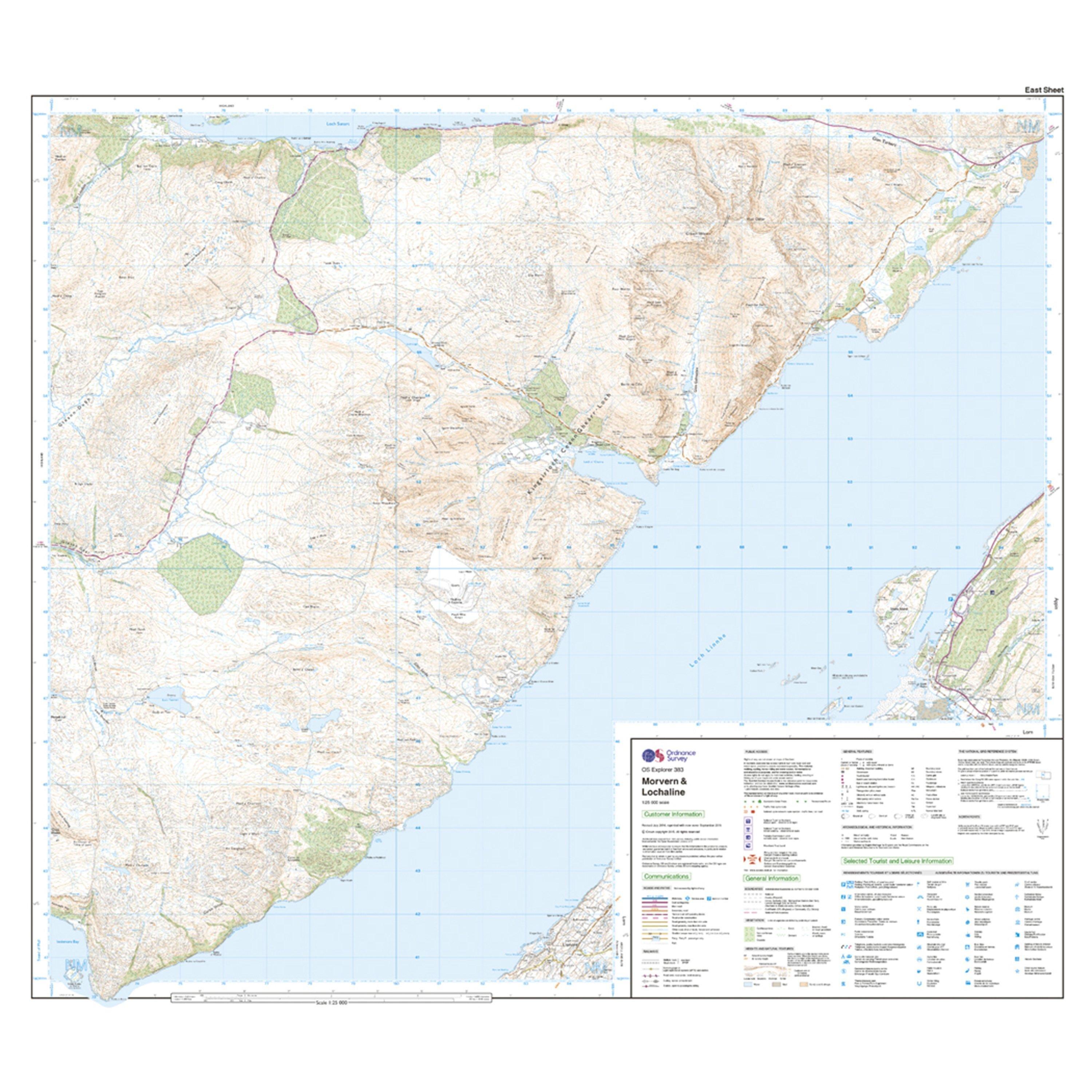 Explorer 383 Movern & Lochaline Map With Digital Version