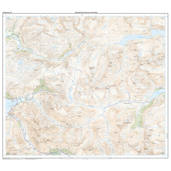 Explorer Active 414 Glan Shiel & Kintail Forest Map With Digital Version
