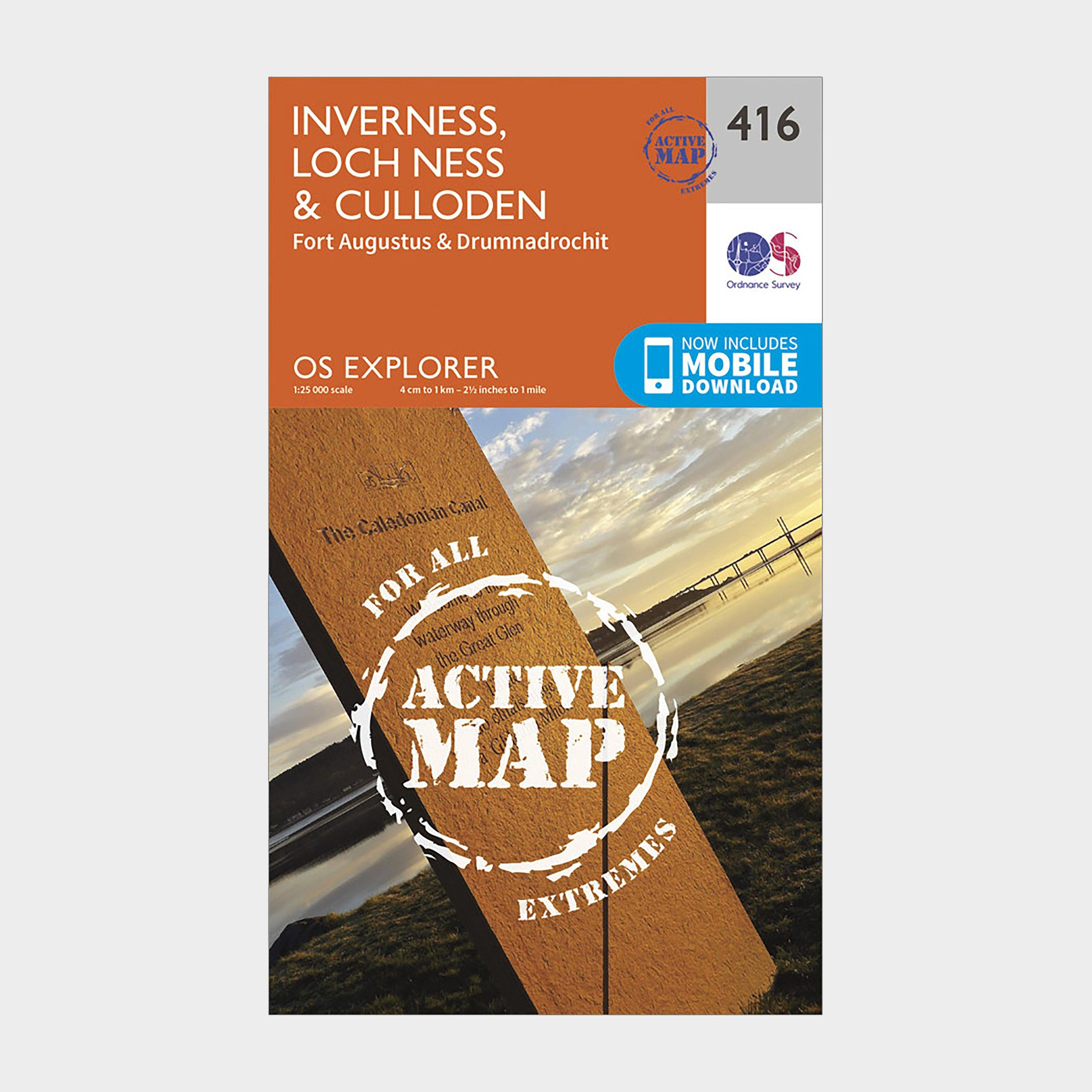 Explorer Active 416 Inverness, Loch Ness & Culloden Map With Digital Version