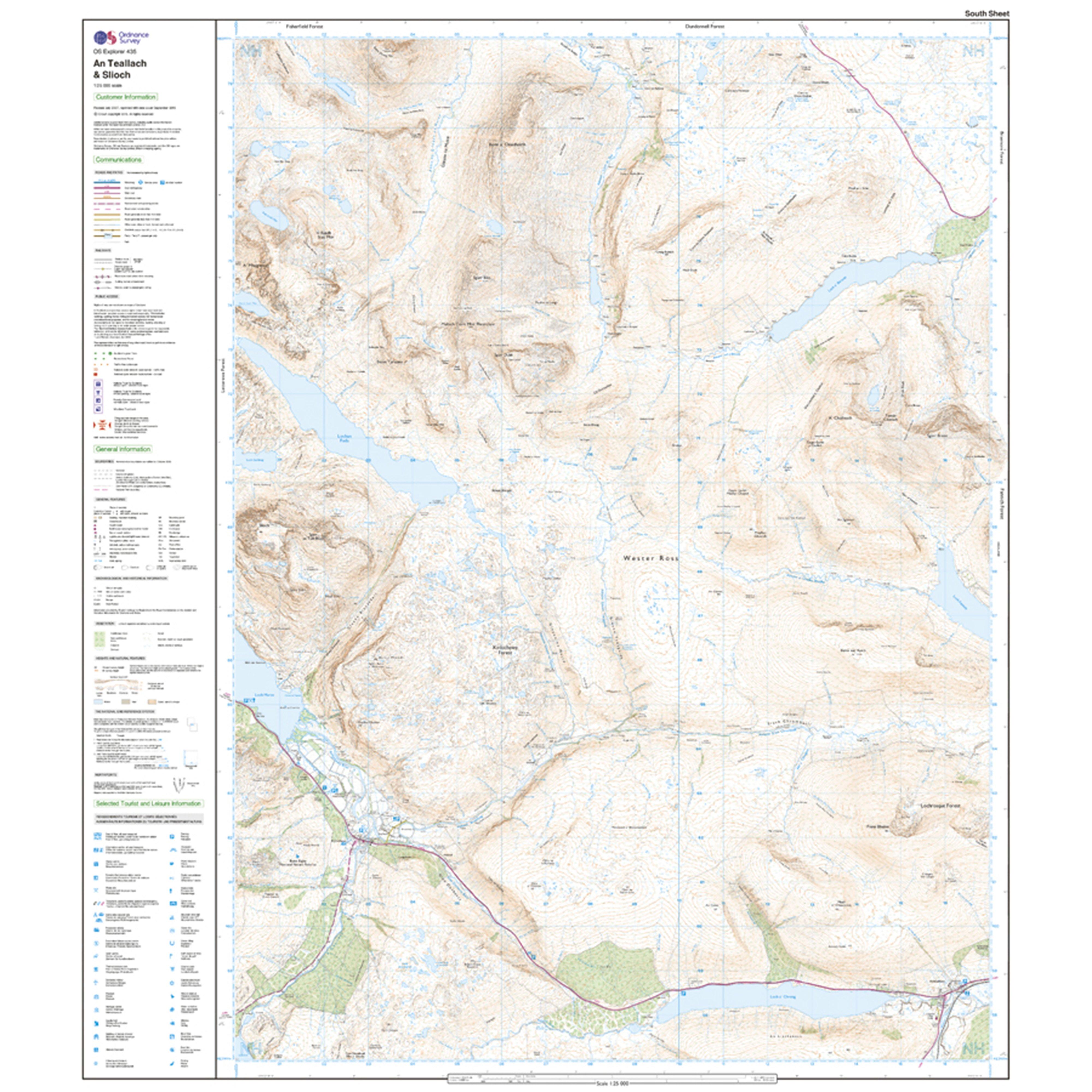Explorer Active 435 An Teallach & Slioch Map With Digital Version
