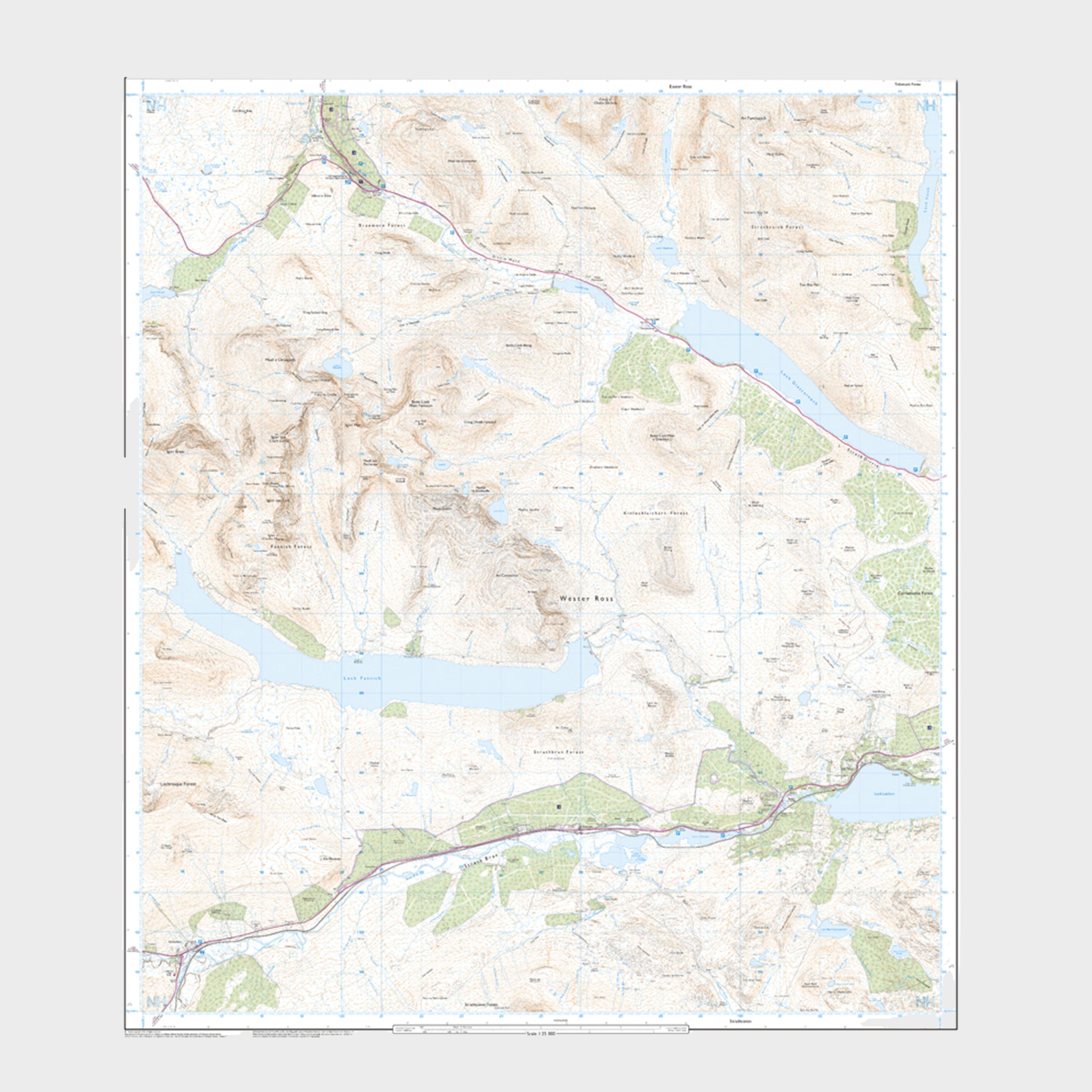 Explorer Active 436 Beinn Dearg & Loch Fannich Map With Digital Version