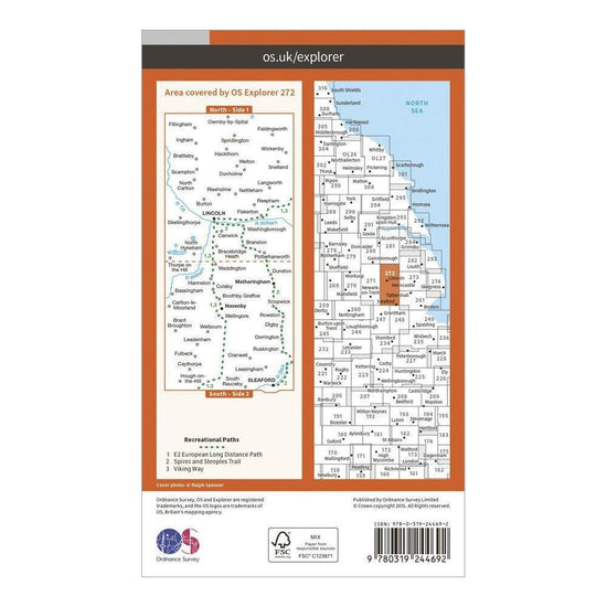 Explorer 272 Lincoln Map With Digital Version
