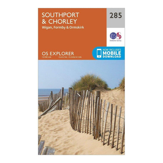 Explorer 285 Southport & Chorley Map With Digital Version