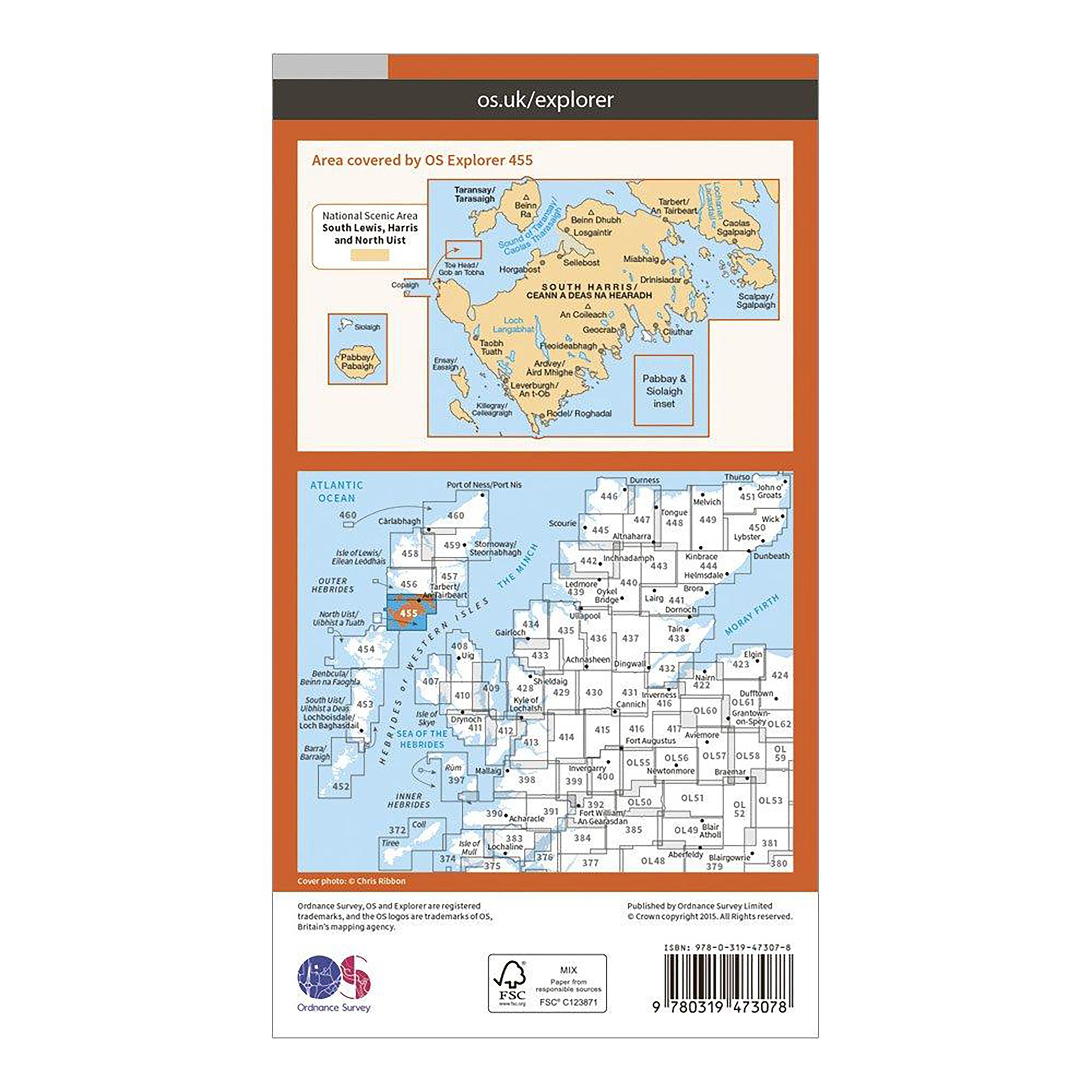 Explorer Active 455 South Harris Map With Digital Version