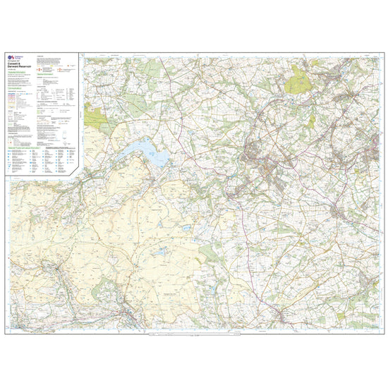 Explorer 307 Consett & Derwent Reservoir Map With Digital Version