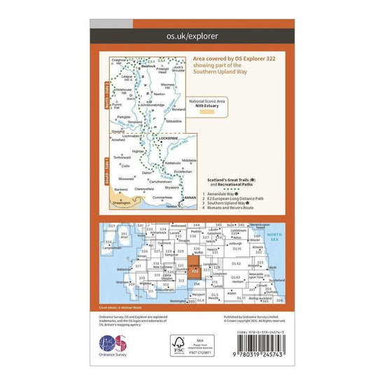 Explorer 322 Annandale Map With Digital Version