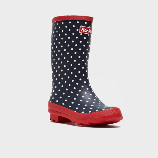 Women's Striped Trim Wellies Short