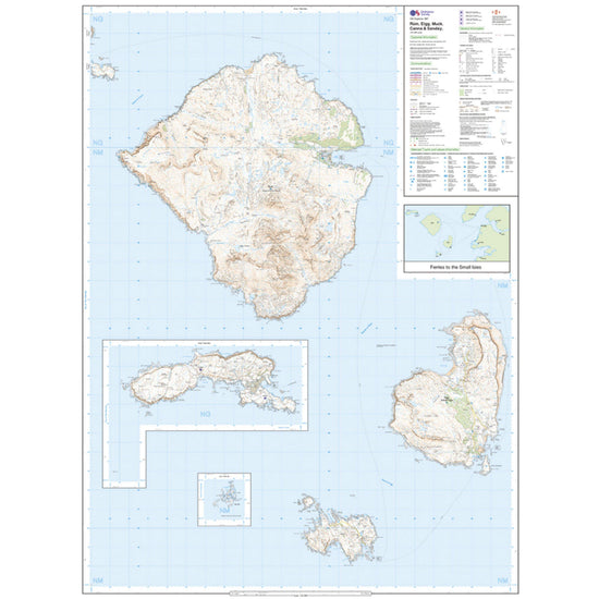 Explorer Active 397 Rum, Eigg, Muck, Canna & Sanday Map With Digital Version