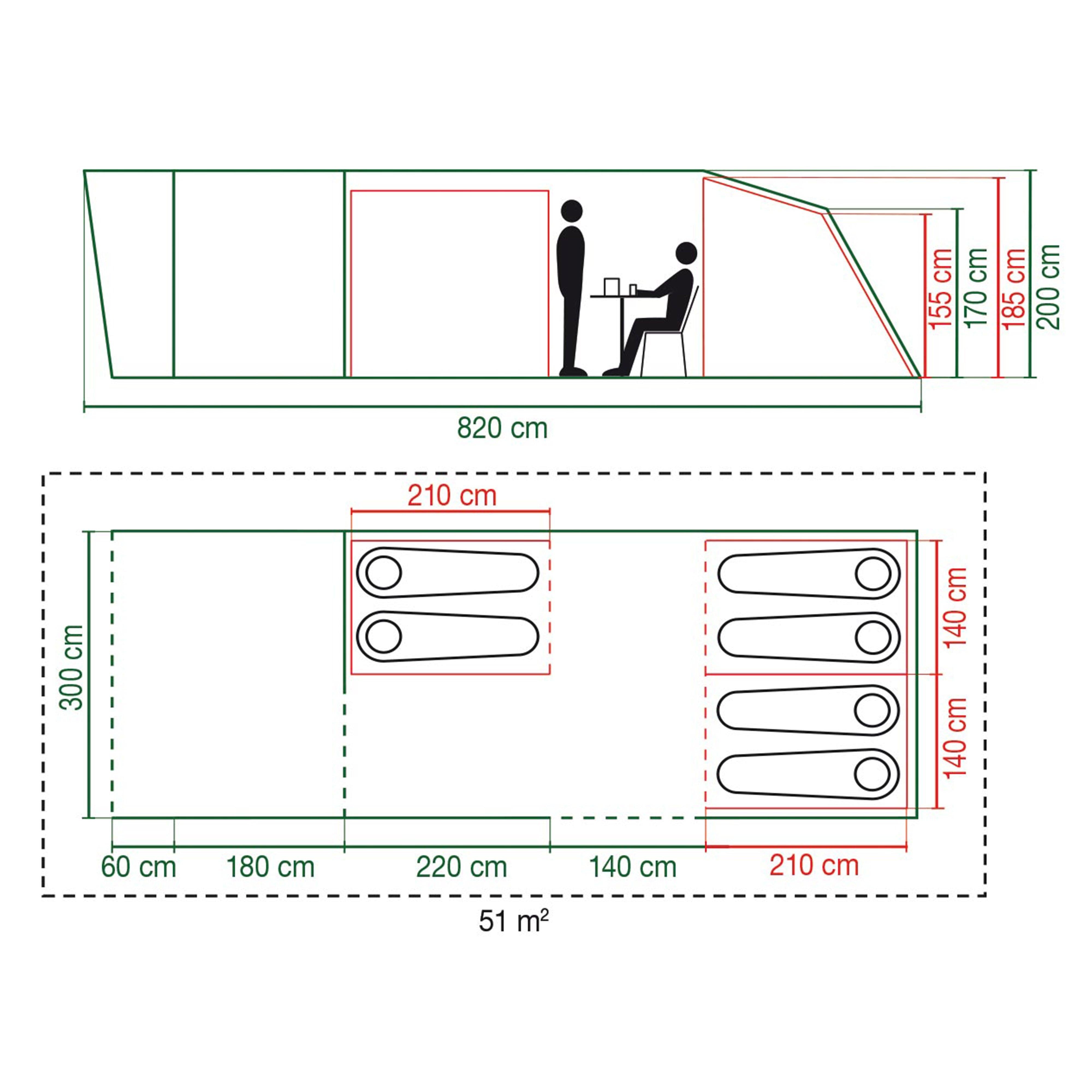 FastPitch™ AirValdes 6 L Family Tent