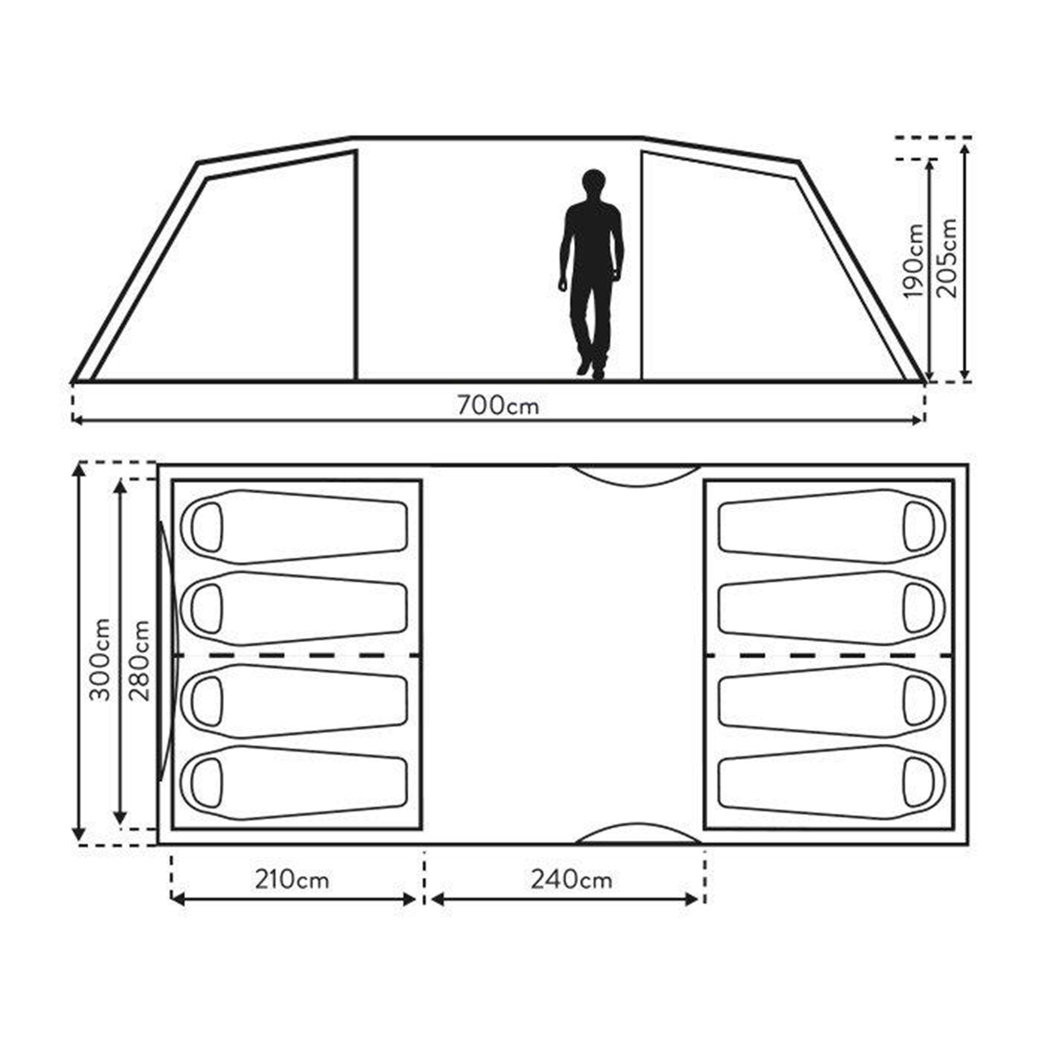 Buckingham Elite 8 Tent