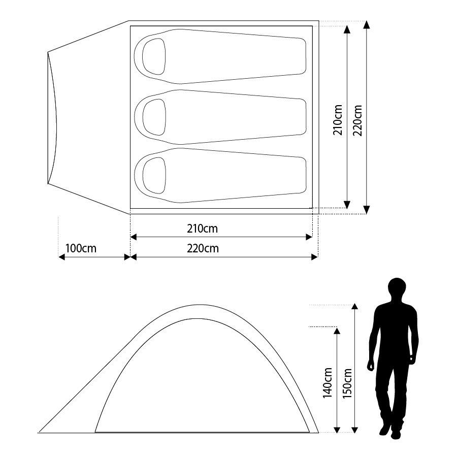 Tamar 3 Person Tent