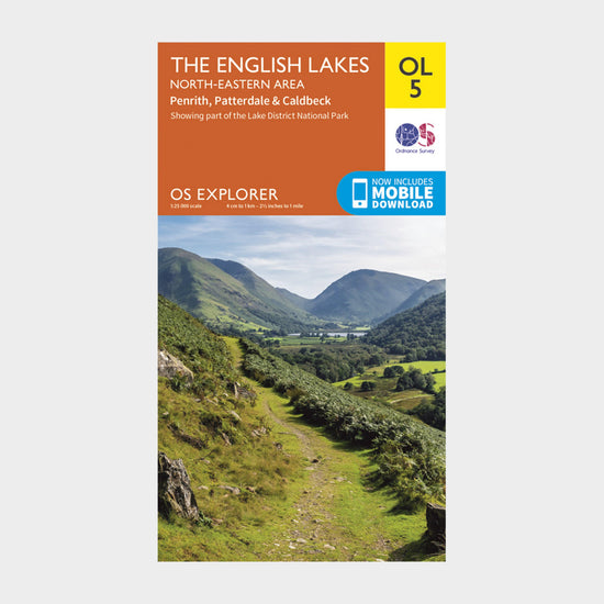 Explorer OL5 The English Lakes - North Eastern area Map With Digital Version