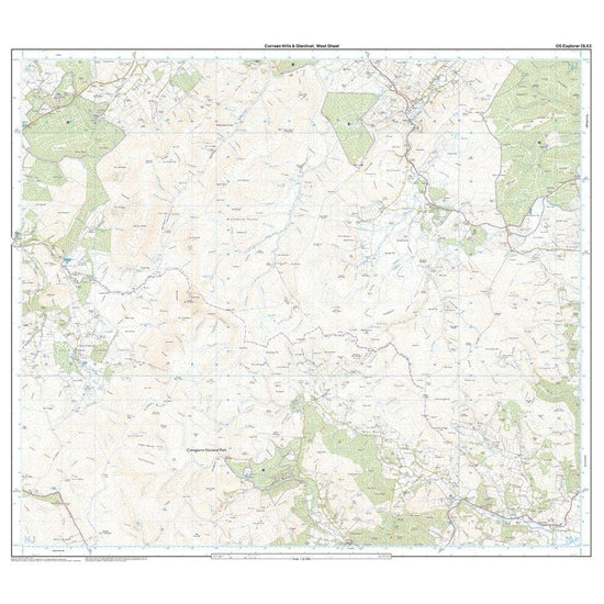 Explorer OL62 Coreen Hills & Glenlivet Map With Digital Version