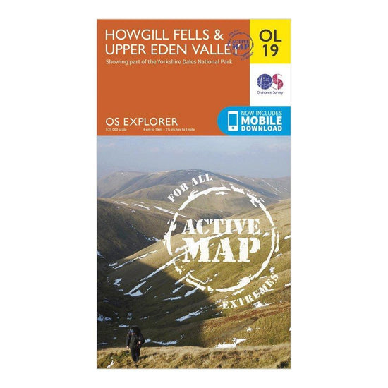 Explorer Active OL19 Howgill Fells & Upper Eden Valley Map With Digital Version