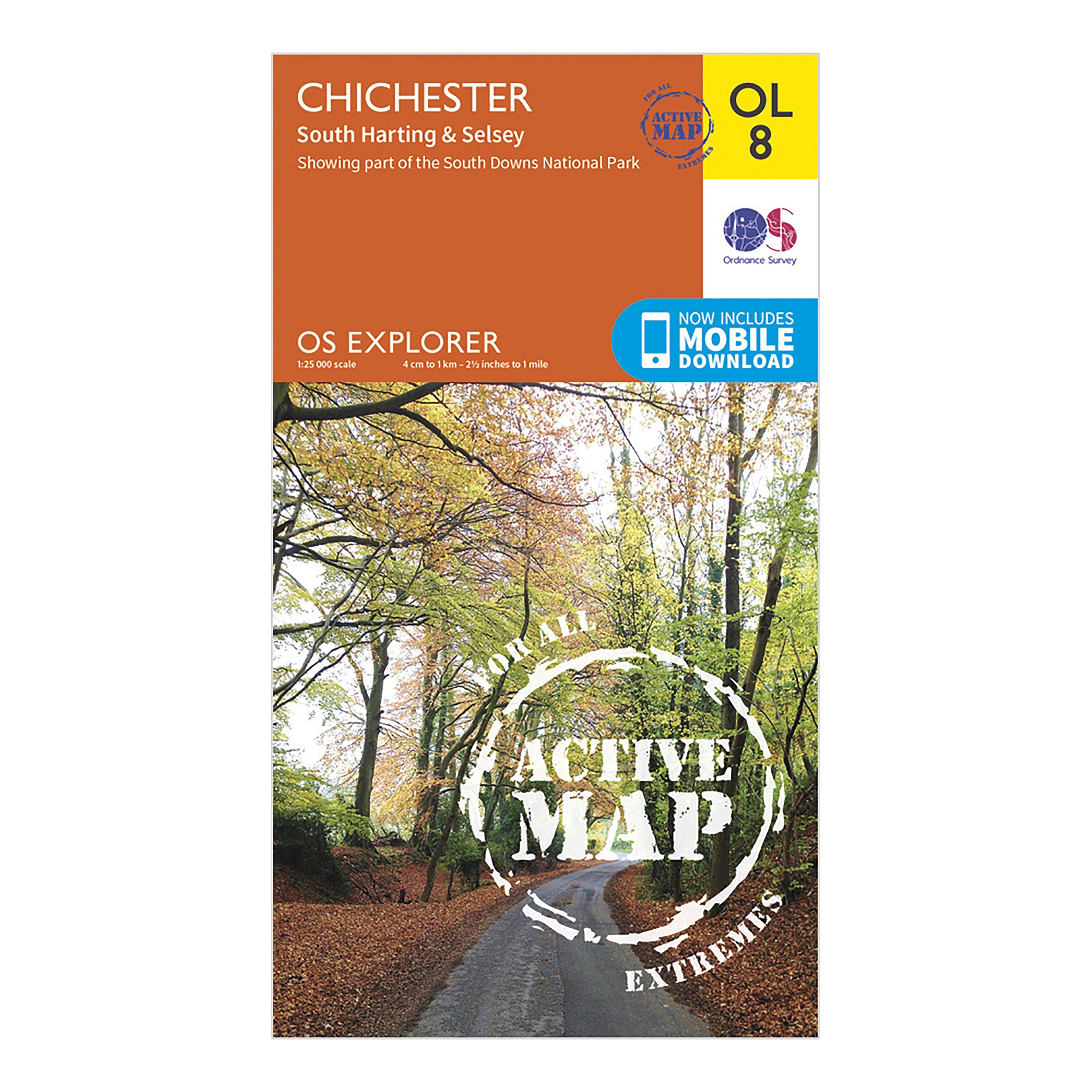 Explorer Active OL8 Chichester, South Harting & Selsey Map With Digital Version