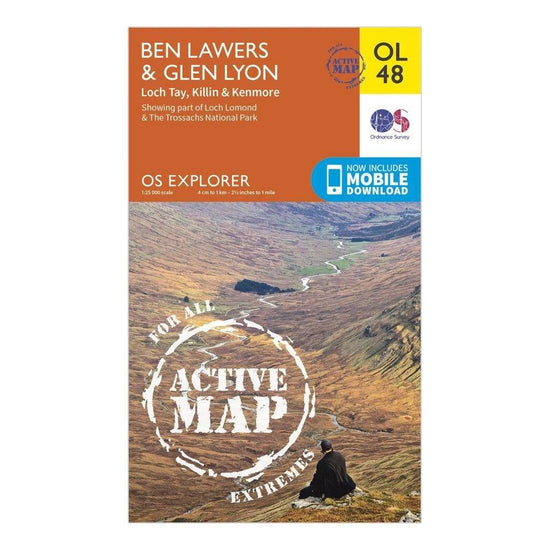 Explorer Active OL48 Ben Lawers & Glen Lyon Map With Digital Version