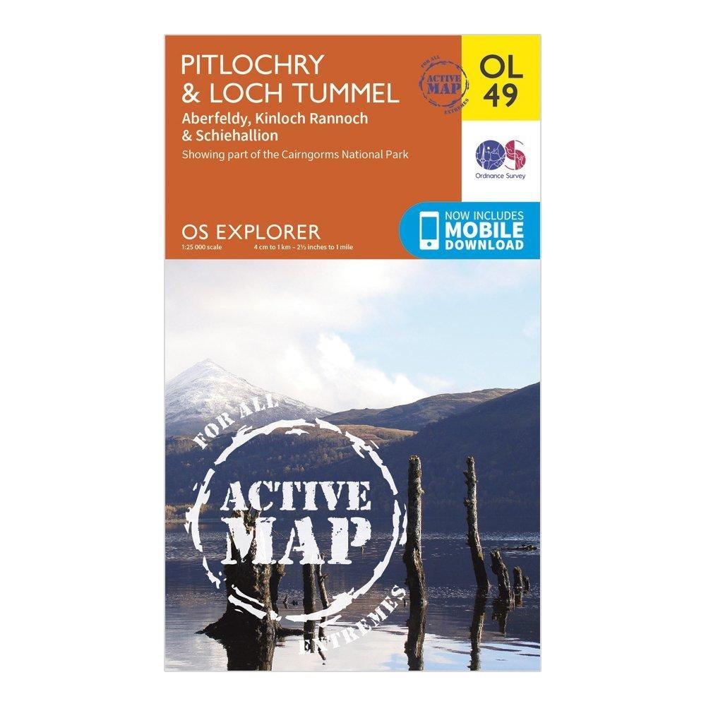 Explorer Active OL49 Pitlochry & Loch Tummel Map With Digital Version