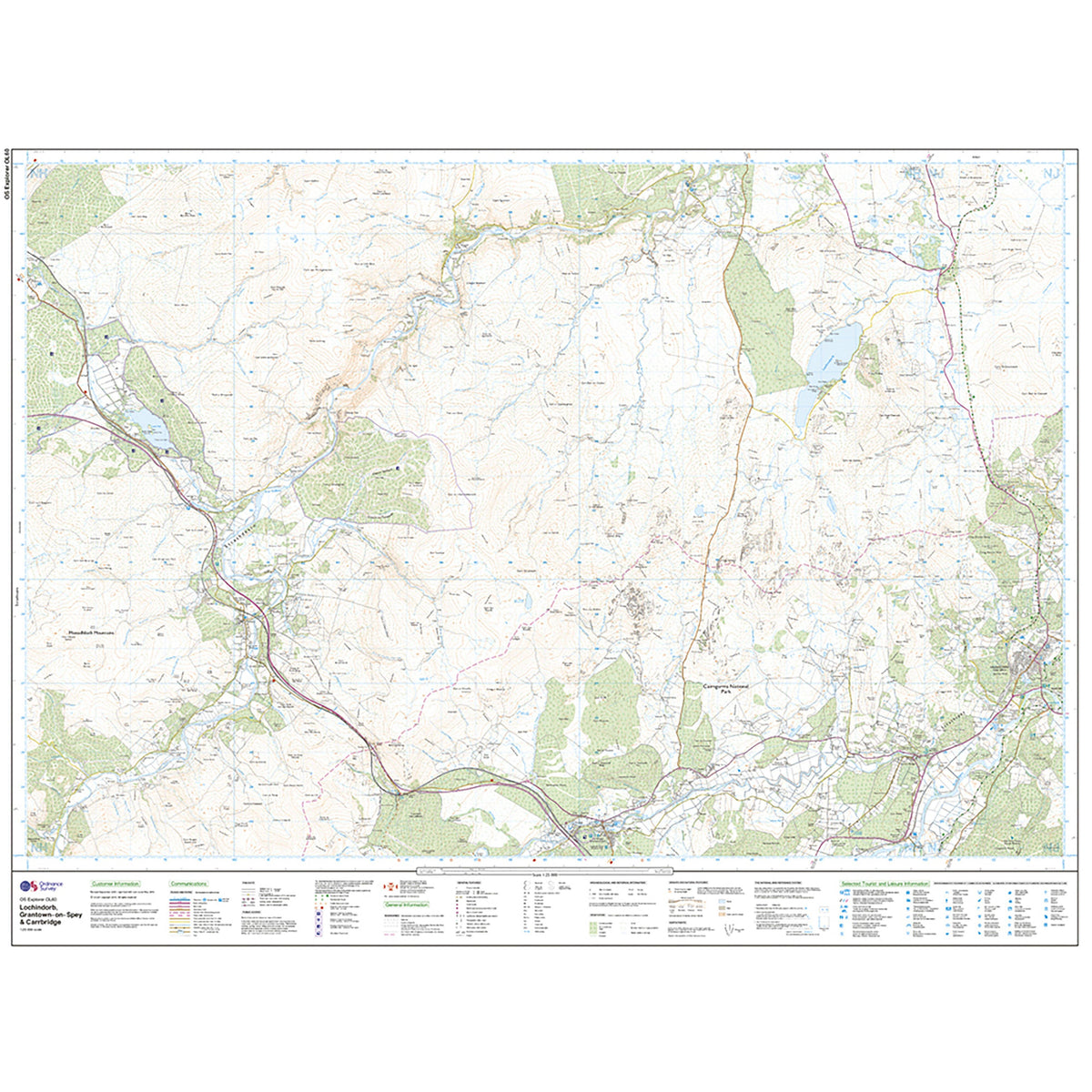 Explorer Active OL60 Lochindorb, Grantown-on-Spey & Carrbridge Map With Digital Version